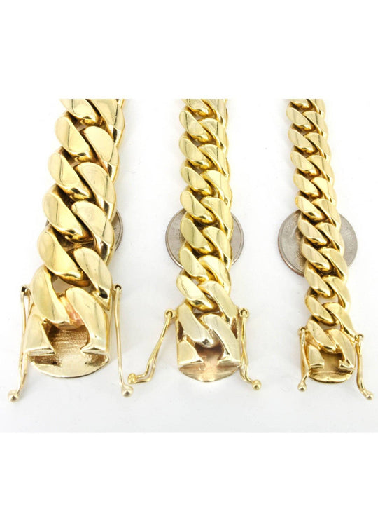 Heavy Solid Gold Miami Cuban Link Chain